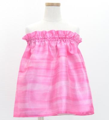 Hula Kids Blouse & Double Pa'u Set-Up with Hawaiian Flower & Sea Print / Luxury Collection / Jp161-2