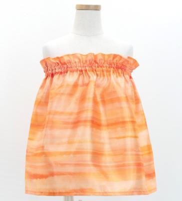 Hula Kids Blouse & Double Pa'u Set-Up with Hawaiian Flower & Sea Print / Luxury Collection / Jp161-3