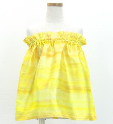 Hula Kids Blouse & Double Pa'u Set-Up with Hawaiian Flower & Sea Print / Luxury Collection / Jp161-4