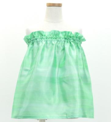Hula Kids Blouse & Double Pa'u Set-Up with Hawaiian Flower & Sea Print / Luxury Collection / Jp161-5