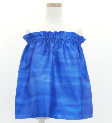 Hula Kids Blouse & Double Pa'u Set-Up with Hawaiian Flower & Sea Print / Luxury Collection / Jp161-8