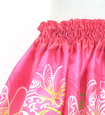 Hula Keiki Set-Up with Tiare & Kahiko Print / Luxury Collection / Pink / Jp163pi