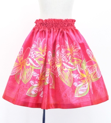 Hula Keiki Set-Up with Tiare & Kahiko Print / Luxury Collection / Pink / Jp163pi