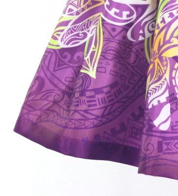 Hula Keiki Set-Up with Tiare & Kahiko Print / Luxury Collection / Purple / Jp163pu