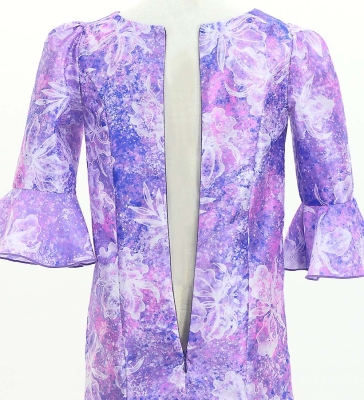 Hula Kids Long Dress with Orchid Print / Luxury Collection / Purple / Jp166pu