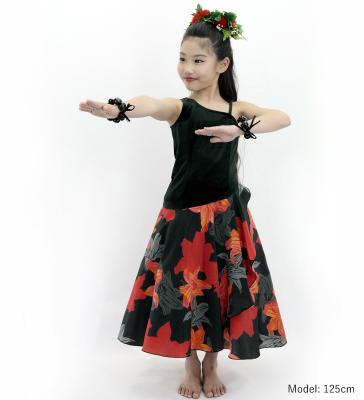 Hula Kids One Shoulder Dress with Lily / Luxury Collection / Black / Jp168bk