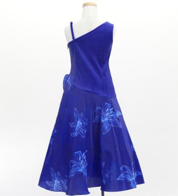 Hula Kids One Shoulder Dress with Lily / Luxury Collection / Blue / Jp168bl