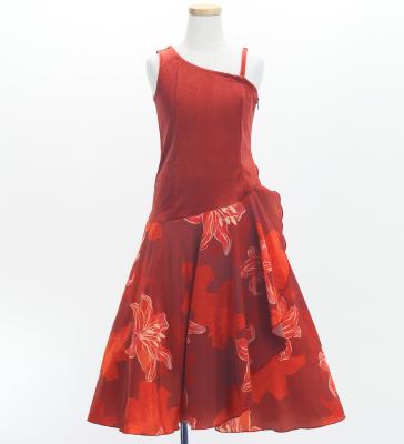Hula Kids One Shoulder Dress with Lily / Luxury Collection / Red / Jp168rd