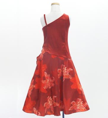 Hula Kids One Shoulder Dress with Lily / Luxury Collection / Red / Jp168rd