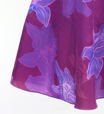 Hula Kids One Shoulder Dress with Lily / Luxury Collection / Red Purple / Jp168rdpu