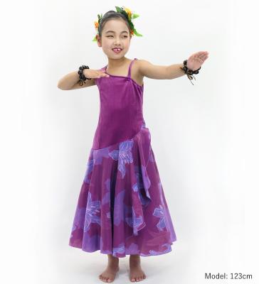 Hula Kids One Shoulder Dress with Lily / Luxury Collection / Red Purple / Jp168rdpu
