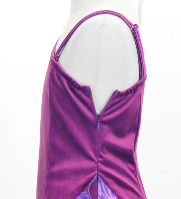 Hula Kids One Shoulder Dress with Lily / Luxury Collection / Red Purple / Jp168rdpu