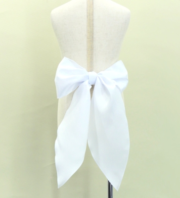 Hula Kids Long Shantung Circular Skirt / White / Jp170-8