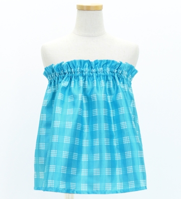 Hula Set up Keiki with Palaka & Lei Print / Luxury Collection / Light Blue / Jp172lbl