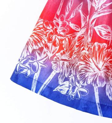 Hula Kids Shantung Pa'u Skirt with Hawaiian Flower Print / Luxury Collection / Jp173-2