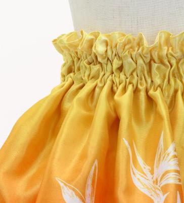 Hula Kids Shantung Pa'u Skirt with Hawaiian Flower Print / Luxury Collection / Jp173-4