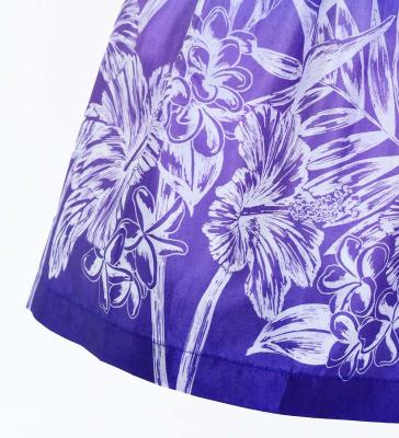 Hula Kids Shantung Pa'u Skirt with Hawaiian Flower Print / Luxury Collection / Jp173-7