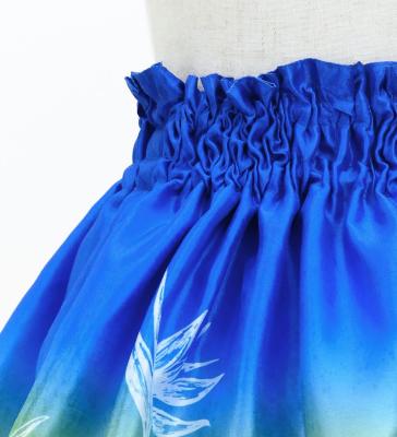 Hula Kids Shantung Pa'u Skirt with Hawaiian Flower Print / Luxury Collection / Jp173-8