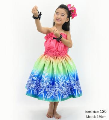 Hula Keiki Set-Up with Hawaiian Flower Print / Luxury Collection / Jp174-1