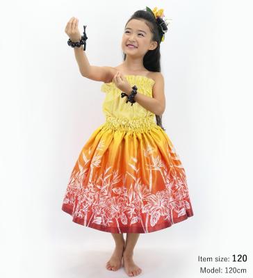 Hula Keiki Set-Up with Hawaiian Flower Print / Luxury Collection / Jp174-4