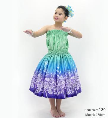 Hula Keiki Set-Up with Hawaiian Flower Print / Luxury Collection / Jp174-7