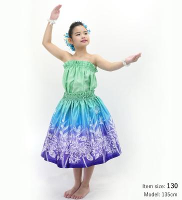 Hula Keiki Set-Up with Hawaiian Flower Print / Luxury Collection / Jp174-7