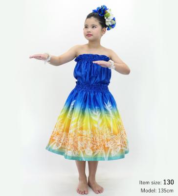 Hula Keiki Set-Up with Hawaiian Flower Print / Luxury Collection / Jp174-8