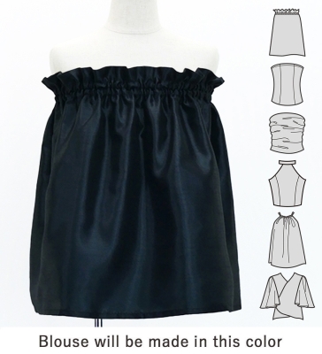 Hula Set up Keiki with Cattleya Lei Print / Luxury Collection / Black / Jp178bk