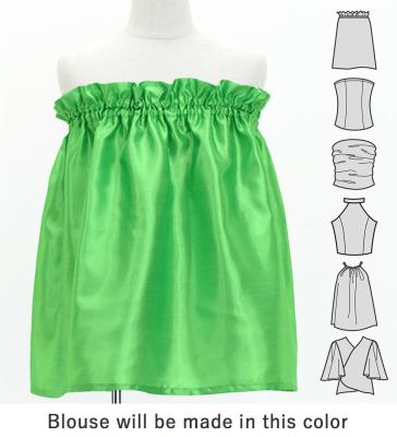 Hula Set up Keiki with Cattleya Lei Print / Luxury Collection / Green / Jp178gr