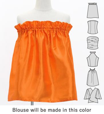 Hula Set up Keiki with Cattleya Lei Print / Luxury Collection / Orange / Jp178or