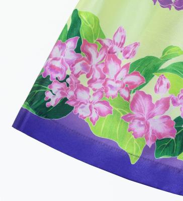 Hula Set up Keiki with Cattleya Lei Print / Luxury Collection / Purple / Jp178pu