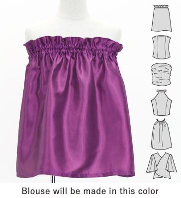 Hula Set up Keiki with Cattleya Lei Print / Luxury Collection / Red Purple / Jp178rdpu