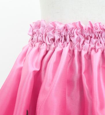 Hula Kids Shantung Pa'u Skirt with Hawaiian Flower & Leaf Print / Luxury Collection / Jp192-2