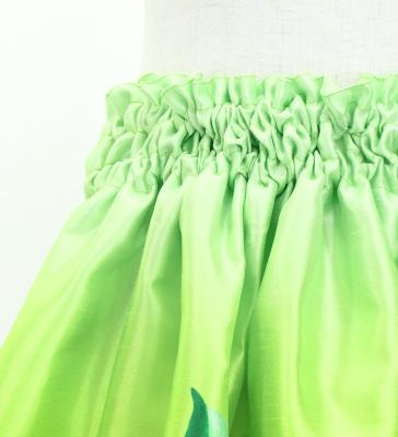 Hula Kids Shantung Pa'u Skirt with Hawaiian Flower & Leaf Print / Luxury Collection / Jp192-5