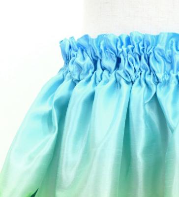 Hula Kids Shantung Pa'u Skirt with Hawaiian Flower & Leaf Print / Luxury Collection / Jp192-7