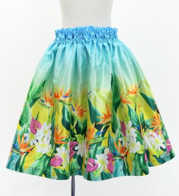 Hula Keiki Set-Up with Hawaiian Flower & Leaf Print / Luxury Collection / Jp193-7