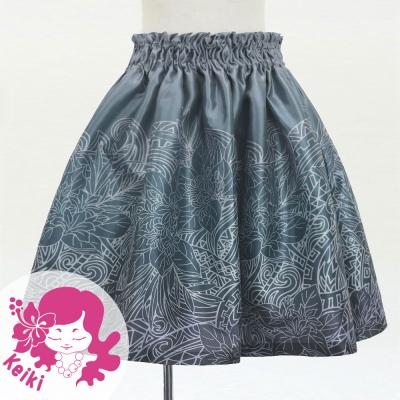 Hula Kids Shantung Pa'u Skirt with Naupaka & Kahiko Print / Luxury Collection / Jp195-2