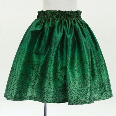 Hula Kids Shantung Pa'u Skirt with Naupaka & Kahiko Print / Luxury Collection / Jp195-5