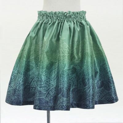 Hula Kids Shantung Pa'u Skirt with Naupaka & Kahiko Print / Luxury Collection / Jp195-7
