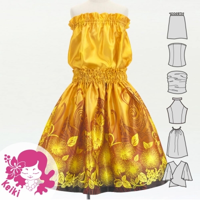 Hula Keiki Set-Up with Lehua & Kahiko Print / Luxury Collection / Jp206ye
