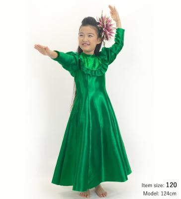 Hula Kids Long Classic Dress/ Luxury Collection / Green / Jp214gr