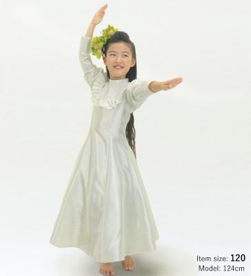 Hula Kids Long Classic Dress/ Luxury Collection / White / Jp214wh
