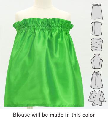 Hula Keiki Set-Up with Plumeria & Monstera Print / Luxury Collection / Green / Jp217gr