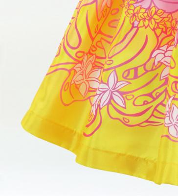 Hula Keiki Set-Up with Plumeria & Monstera Print / Luxury Collection / Pink / Jp217pi
