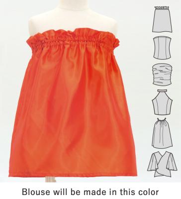Hula Keiki Set-Up with Plumeria & Monstera Print / Luxury Collection / Red / Jp217rd