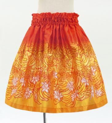 Hula Keiki Set-Up with Plumeria & Monstera Print / Luxury Collection / Red / Jp217rd