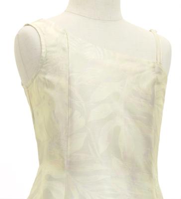 Hula Kids One Shoulder Dress with Hawaiian Leaf / Luxury Collection / Beige / Jp221be