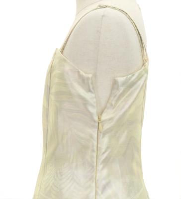Hula Kids One Shoulder Dress with Hawaiian Leaf / Luxury Collection / Beige / Jp221be