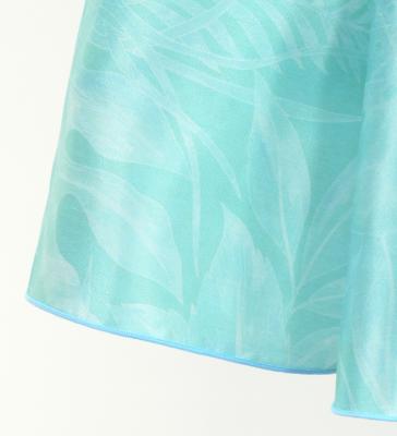 Hula Kids One Shoulder Dress with Hawaiian Leaf / Luxury Collection / Light Blue / Jp221lbl