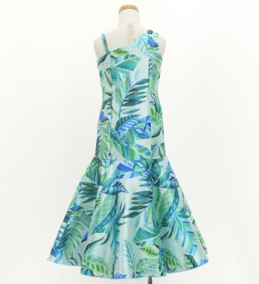 Hula Kids One Shoulder Dress with Leaf / Luxury Collection / Light Blue / Jp222lbl